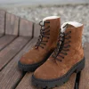 Handmade Women Leather Boots Colors Available Black Brown